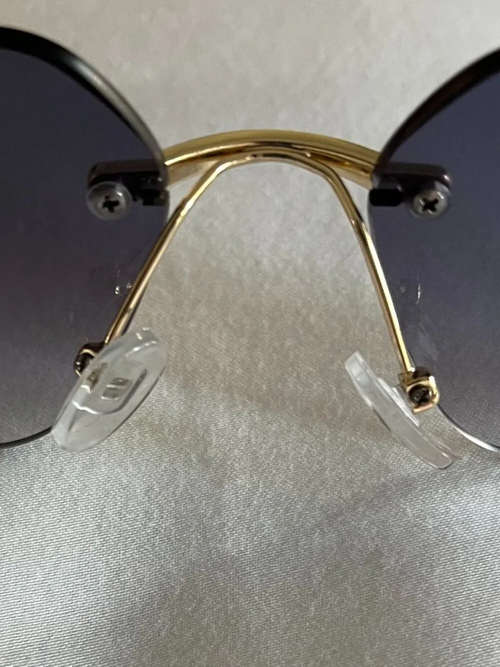 Unique, translucent blue sunglasses